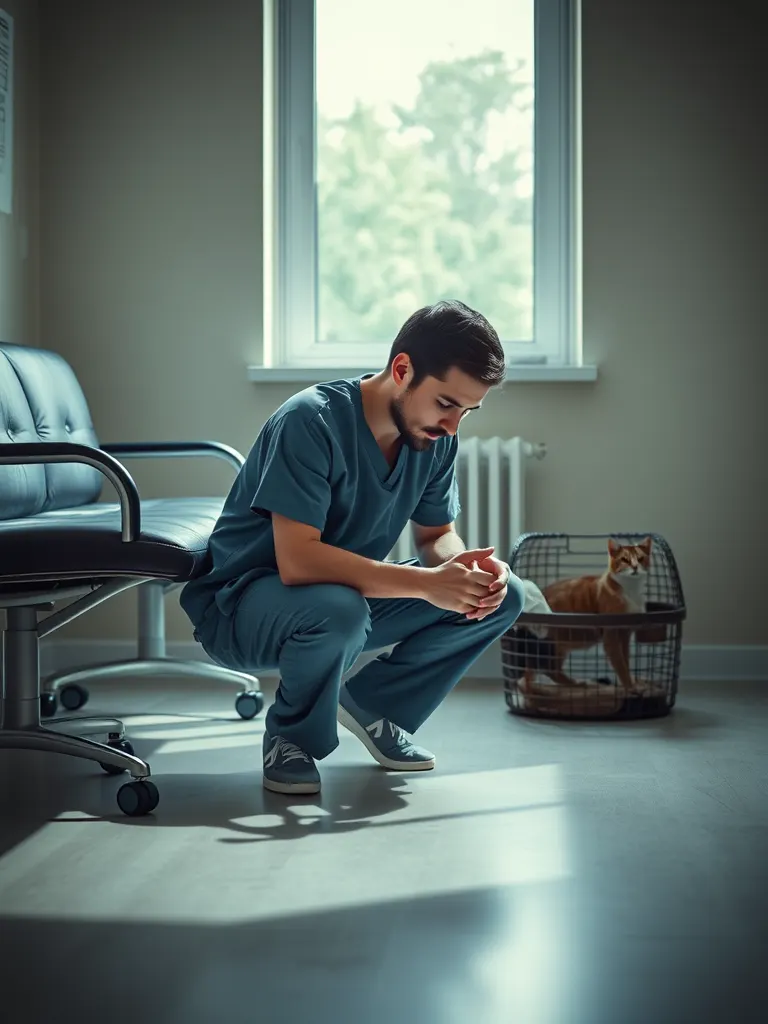 A portrait of Vet two, Veterinary surgeon